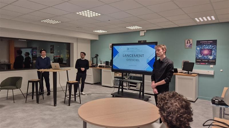 Les fondateurs de Synaptic Hub : Clément Pandreau, André Stana et Guillian Tissier